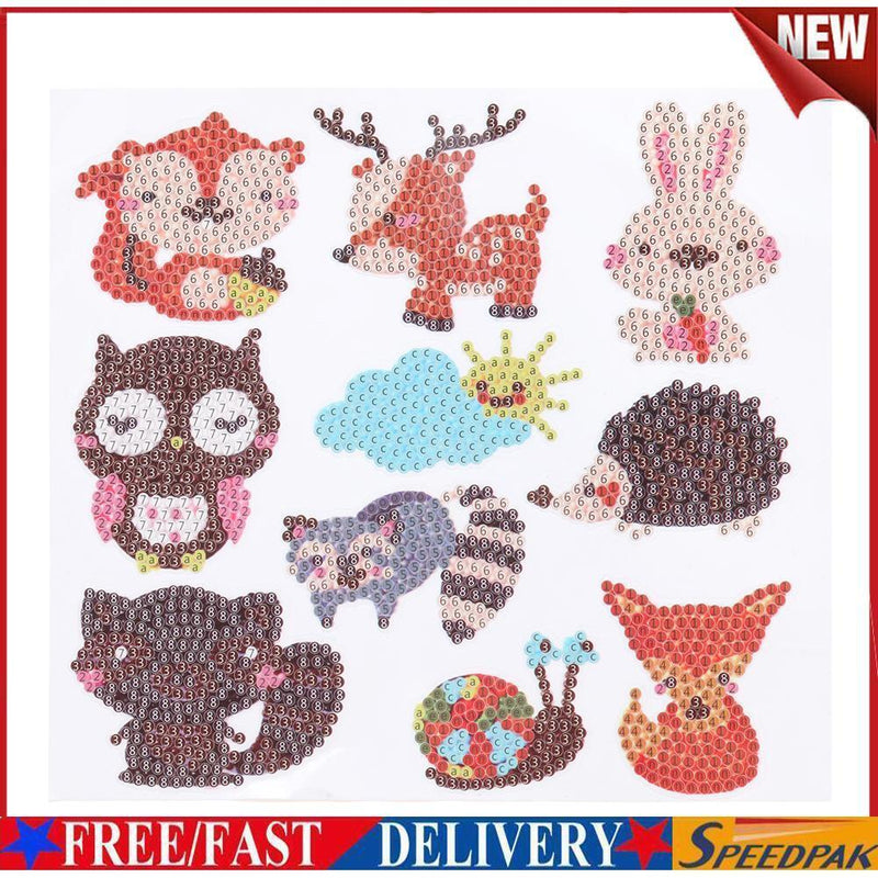 DIY Full Drill Cute Cartoon Animal Diamond Painting Craft Children Day Gift