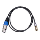 XK101K18 Mini XLR 3 Pin Male to XLR 3 Pin Female Audio Cable for Canon Camera