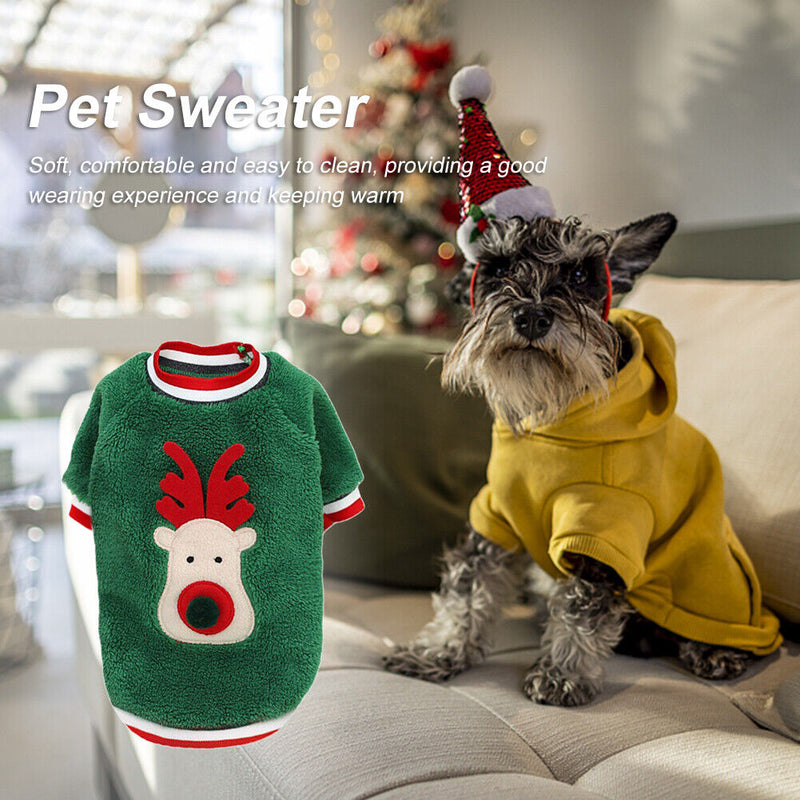 Christmas Costumes Dog Outdoor Clothing Soft Breathable Cat Sweater Pet Supplies