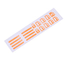 Luminous Car Door Window Lift Button Stickers Decals Car Styling (Orange) Newly