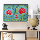 5D Diamond Painting Lotus Flower Set Full Round Mosaic Pictures DIY Home Decor