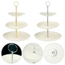 Tools Round Platter Food Serving Holder Cake Display Rack 3 Tier Cake Stand