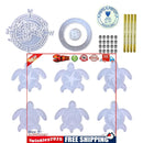 Turtle Wind Chime Mold - Flexible Turtle Shaped Silicone Crafts Supplies