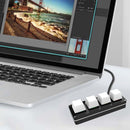 RGB Macro 4 Key Programmable One-handed Mechanical Gaming Keyboard (Clear)