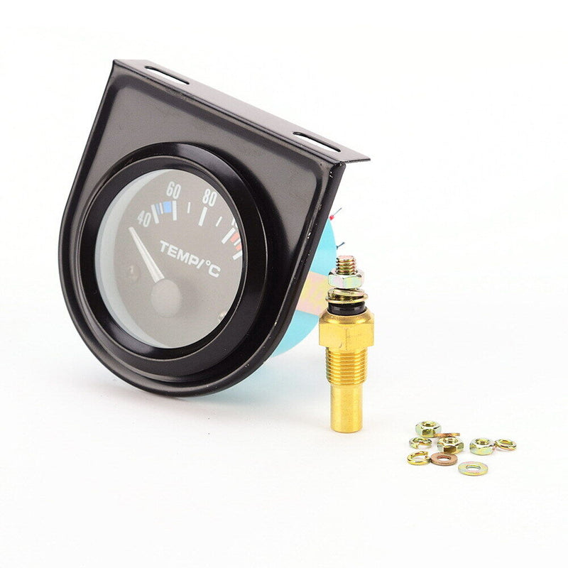 52mm 12V Car Gauge Vehicle Water Temperature Celsius Meter with Sensor Newly