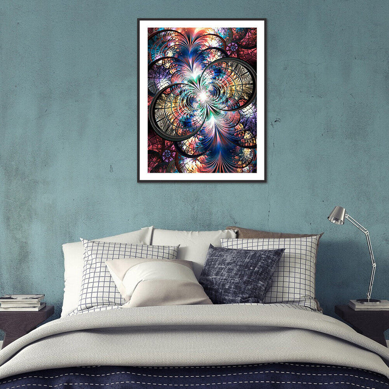 DIY Diamond Painting Kits Symmetrical Pattern Abstract Full Round Drill Pictu