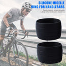 1 Pair Bicycle Silicone Plug Rubber Wear-resisting Handlebar Ring (Black) Newly