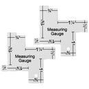 Handmade Tailor Ruler Patchwork Quilting Measuring Gauge Template Sewing Ruler