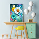 Diamond Painting DIY Daisy Butterfly Full Round Drill Rhinestone Picture