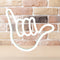 LED Finger Sign Neon Light Night Lamp Hanging for Home Party Decorations Newly