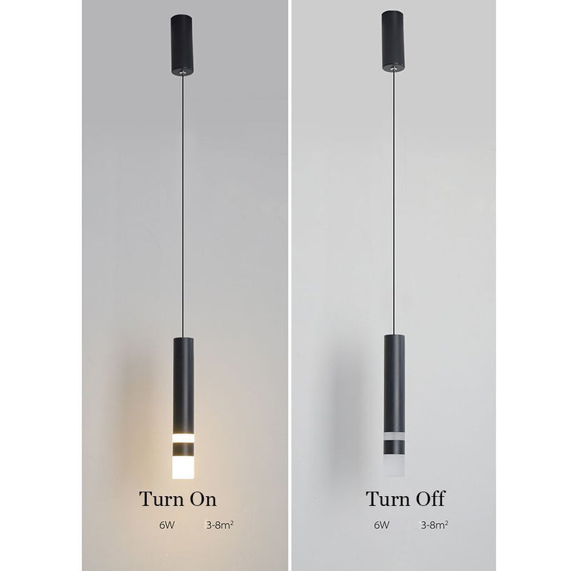 Dining Room Straight Hanging Lighting Abstract Ceiling Light Pendant Lamp LED