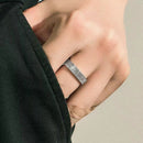 Gifts Hip Hop Rock Trendy Wood Crack Mens Ring Opening Adjustable Punk Rings