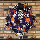 2021 Halloween Wreath Horror Skeleton Door Wreath For Halloween For Home R9U9