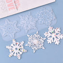 Christmas Crystal Snowflake Epoxy Molds Kit DIY Hanging Pendant DECORATE