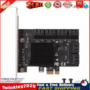 SA3112J PCIE Adapter 12 Port 6Gbps PCI-Express X1 SATA 3.0 Expansion Card Newly