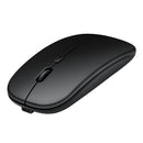 Dual Mode 2.4GHz Wireless + Bluetooth-compatible Mouse Rechargeable PC Mice
