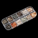 Glitter Shimmer Charms Nail Stone Nail Sequins Mica Marble Abalone Shell Flake