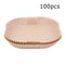 100x Air Fryer Parchment Liners Wood Pulp Steamer BBQ Baking Paper (Brown) Newly