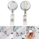 Clip Metal Anti-Lost Clip Stationery Retractable Lanyards Badge Holder Key Ring