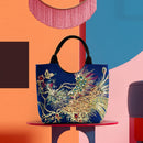 Ethnic Women Peafowl Embroidery Shoulder Bag Canvas Large Handbag Crossbody Bags