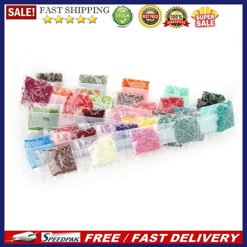 1 Set Bright Color Diamond Beads for DIY Cross Stitch Embroidery Painting S