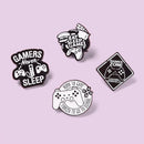Accessories Letter Badge Denim Jackets Lapel Pin Gamepad Brooch Enamel Pin