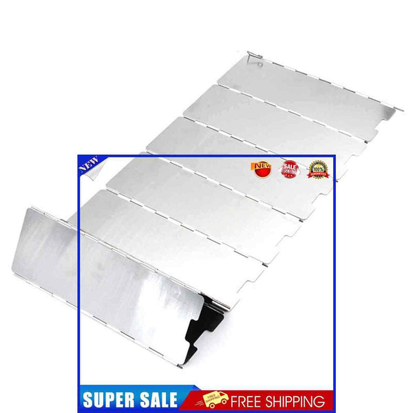 8 Plates Windshield Aluminum Alloy Cooking Windproof Screen Camping Equipme