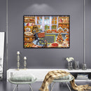 Mosaic DIY 5D Full Round Drill Picture Cake Room Diamond Painting Set Ornam