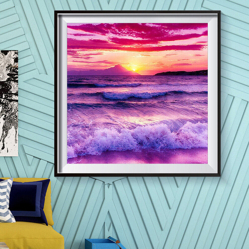 5D DIY Diamond Painting Rough Waves Full Drill Embroidery Picture Mosaic Kits