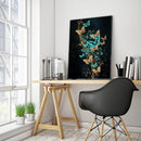 DIY Oil Paint By Numbers Butterfly Frameless Picture Craft Kit for Living R