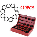 Car O-Ring Rubber Seal Assortment Set Automotive O Ring Gasket Kit with Case