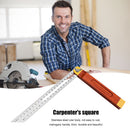 Wooden Marking Angle Rulers Gauges Tri Square Sliding T-Bevel with Wooden Handle