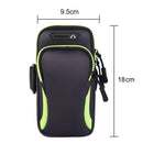 Waterproof Sport Arm Bag Armband Women Men Running Phone Case Pouch (Green)