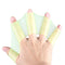 Finger Webbed Gloves Fins Hand Web Flippers Training Silicone Swim Diving Glo