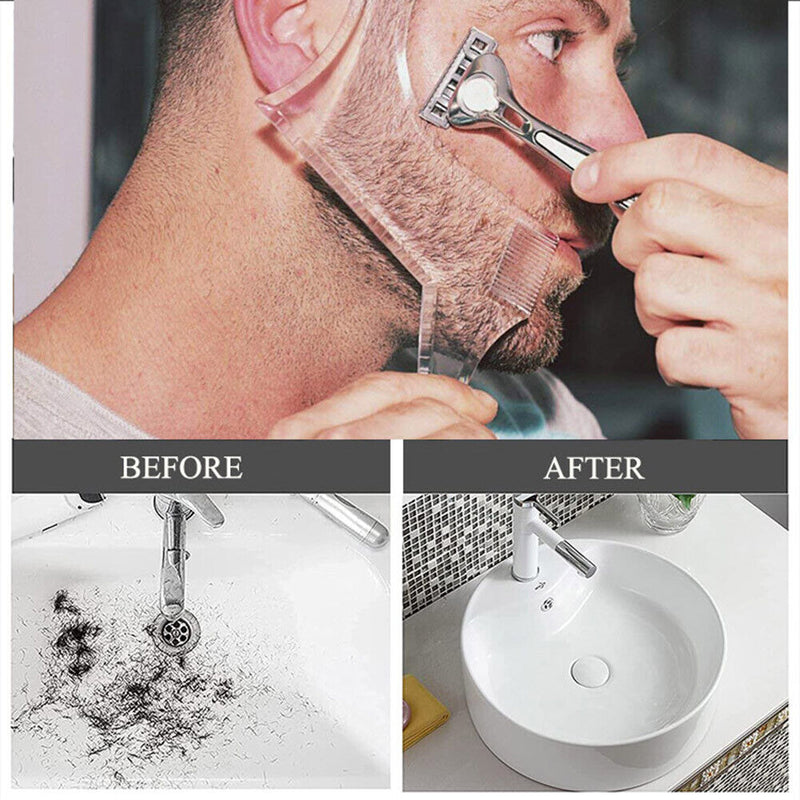 20pcs Beard Bib Biodegradable Beard Hair Catcher Sink Guard for Buzzing Tri