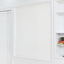 Self-Adhesive Pleated Blinds Half Blackout Window Curtains (White 90X150cm)