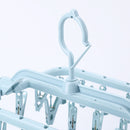 32 Clips Portable Socks Hanger Rack Multi-function Drying Storage Hangers Hol