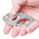Outdoor Sports 8-Shaped Small Carabiner Keychain Climbing Buckle EDC Accessories