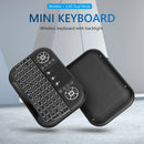 Bluetooth-Compatible Ergonomic 2.4G Air Mouse Touchpad Backlit Wireless Keyboard