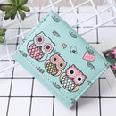 Cute Women PU Leather Mini Wallets Small Purse Coin Clutch(Light Green)