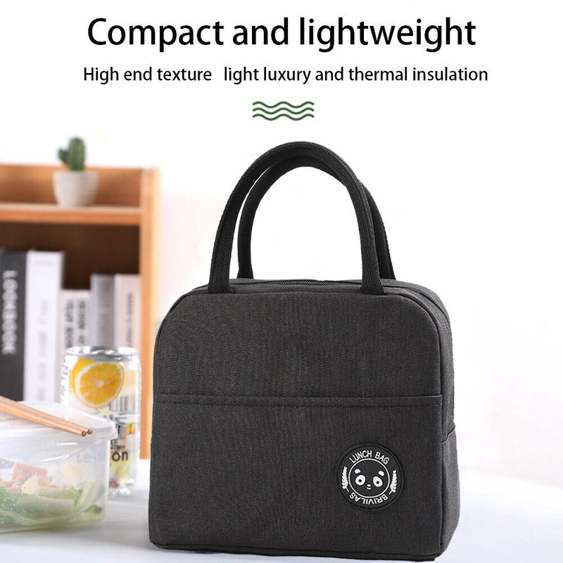 Simple Oxford Cloth Lunch Insulation Bags Portable Drink Food Cooler Bag Carrier