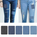 Denim Fabric Patch Back Glue Patchs Cloth Jeans Bag Clothing Label I1L8