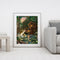 Cabin River Fish Canvas Paint By Numbers Oil Hand Painted Home Drawing Kit