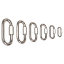 Stainless Steel Screw Lock Quick Links Chain Climbing Carabiner Hook (M6)