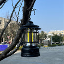 Outdoor Camping Light Retro USB Hanging Atmosphere Home Table Lamp (Black) Newly