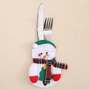 2pc Christmas Snowman Cutlery Bags Dining Table Cutlery(Snowman 1)