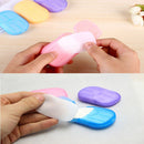 Scented Bath Home Foaming Soap Flakes Washing Hand Paper Slice Sheets