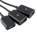 and Play Male To Female Connector OTG Hub Cable Adapter For Smartphone Tablet