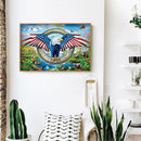 5D Diamond Painting Kit Eagle Full Square Drill Rhinestone DIY Wall Art Crafts
