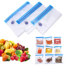 Reusable Vacuum Food Storage Bag Resealable BPA Free Zipper Storage Bags Newly